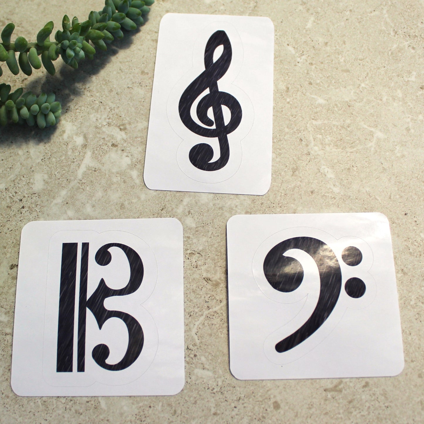 Clef stickers