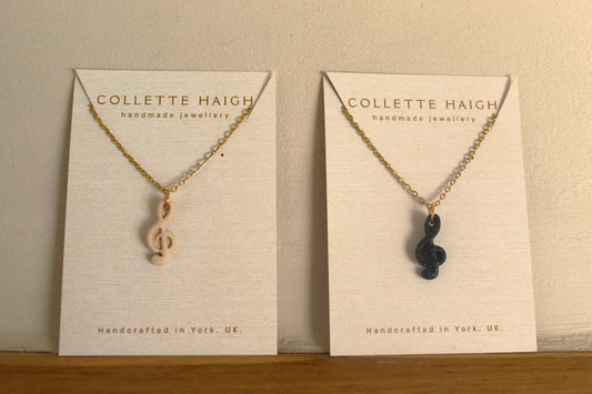 Treble Clef necklace
