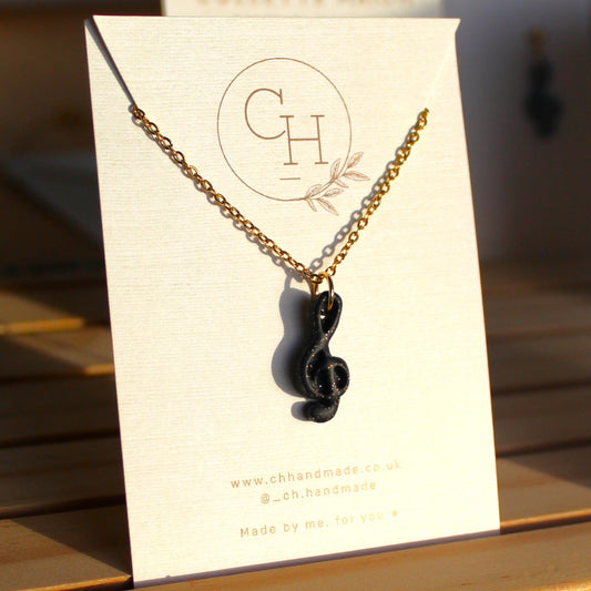 Treble Clef necklace