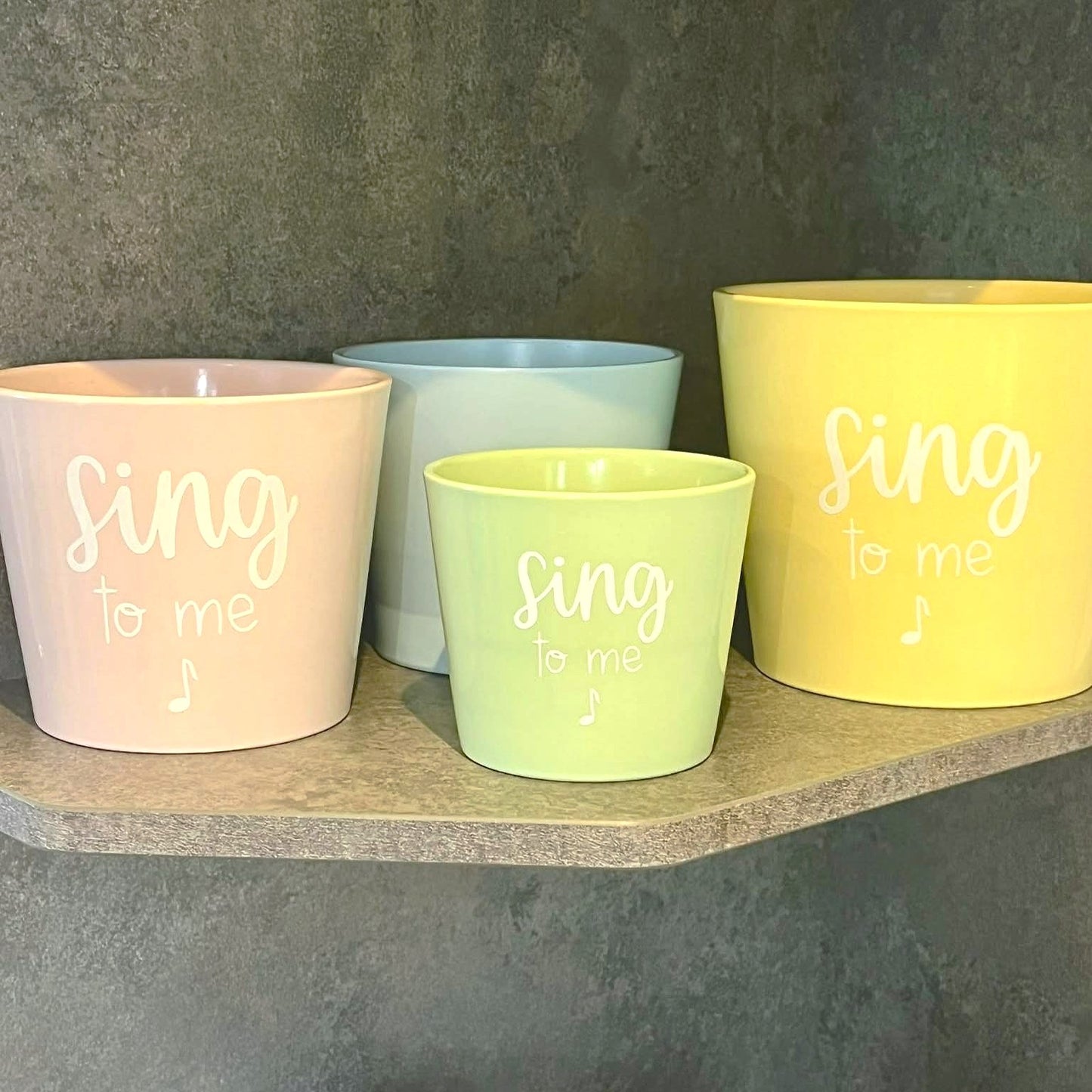 'Sing to me' plant pot