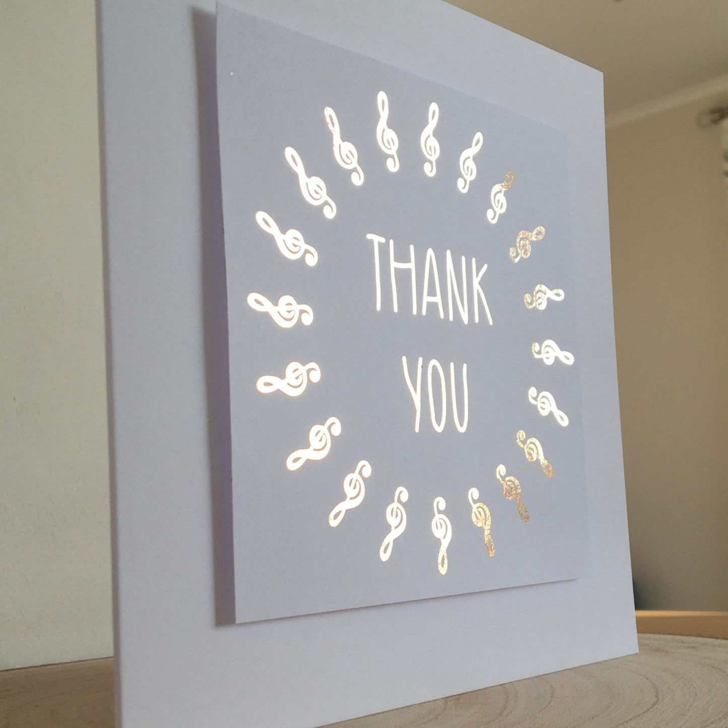 'Thank you' foil card