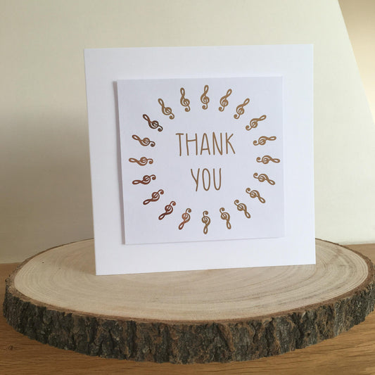'Thank you' foil card
