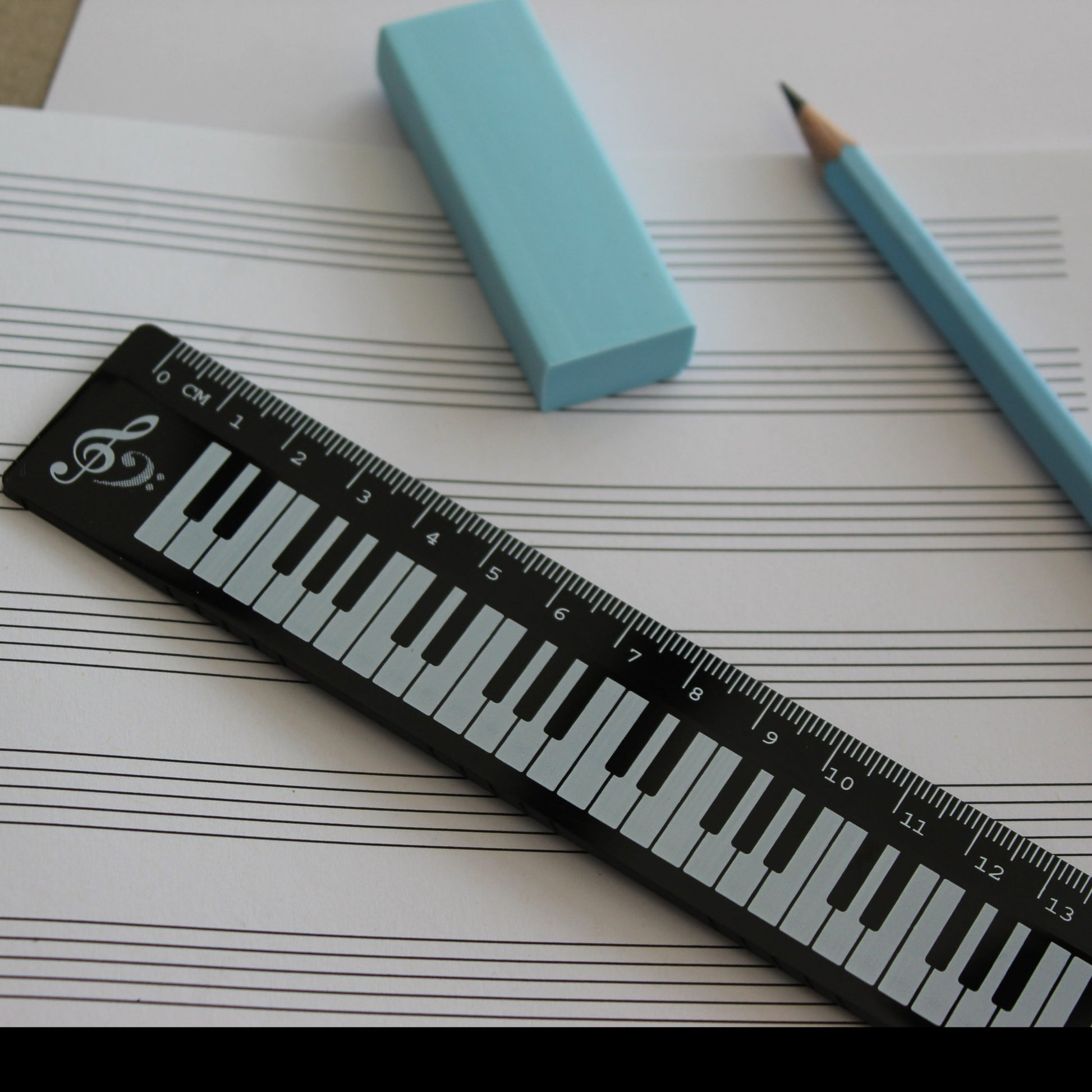 15cm Musical Keyboard Ruler – thelittlemusicstop
