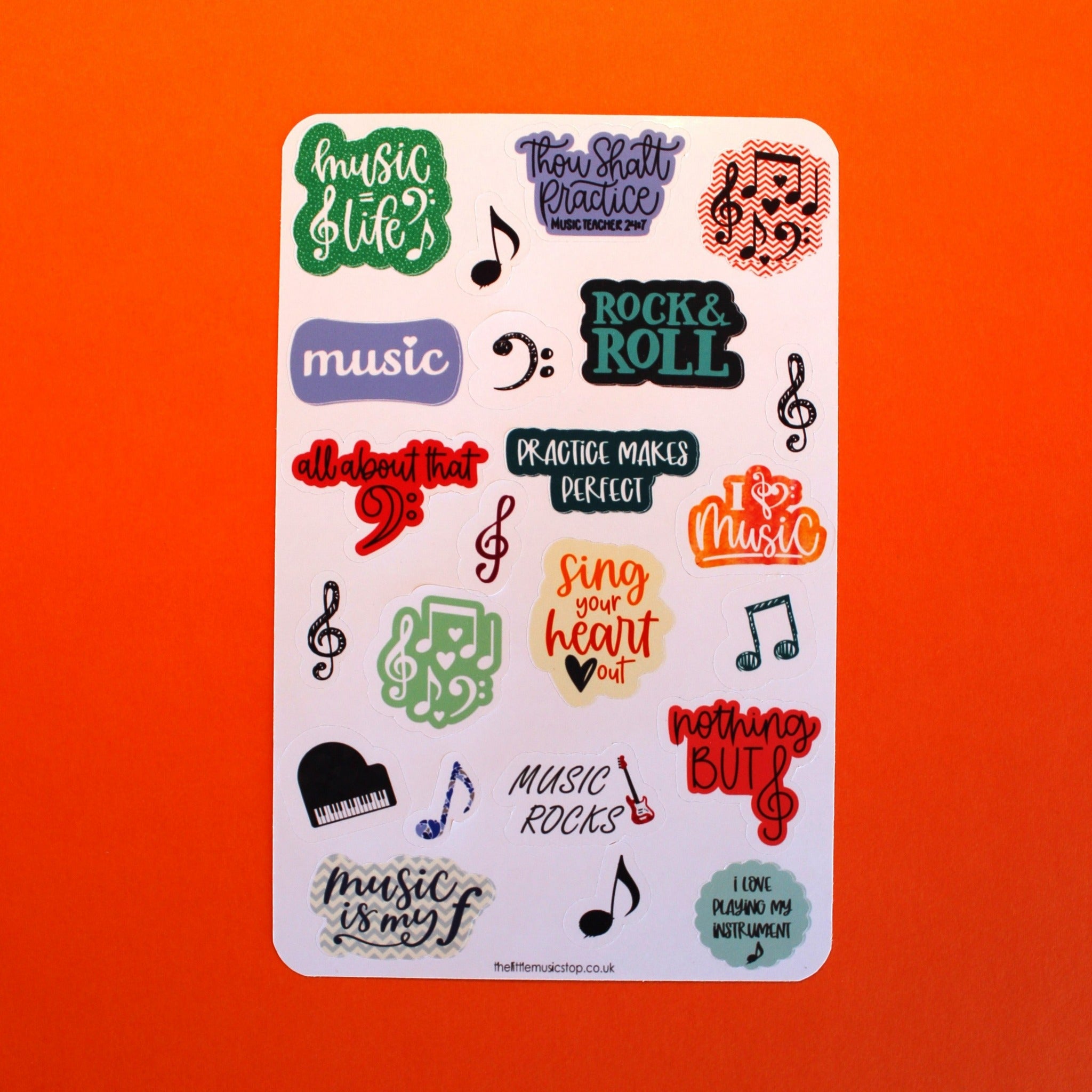 Music Sticker Sheet – thelittlemusicstop
